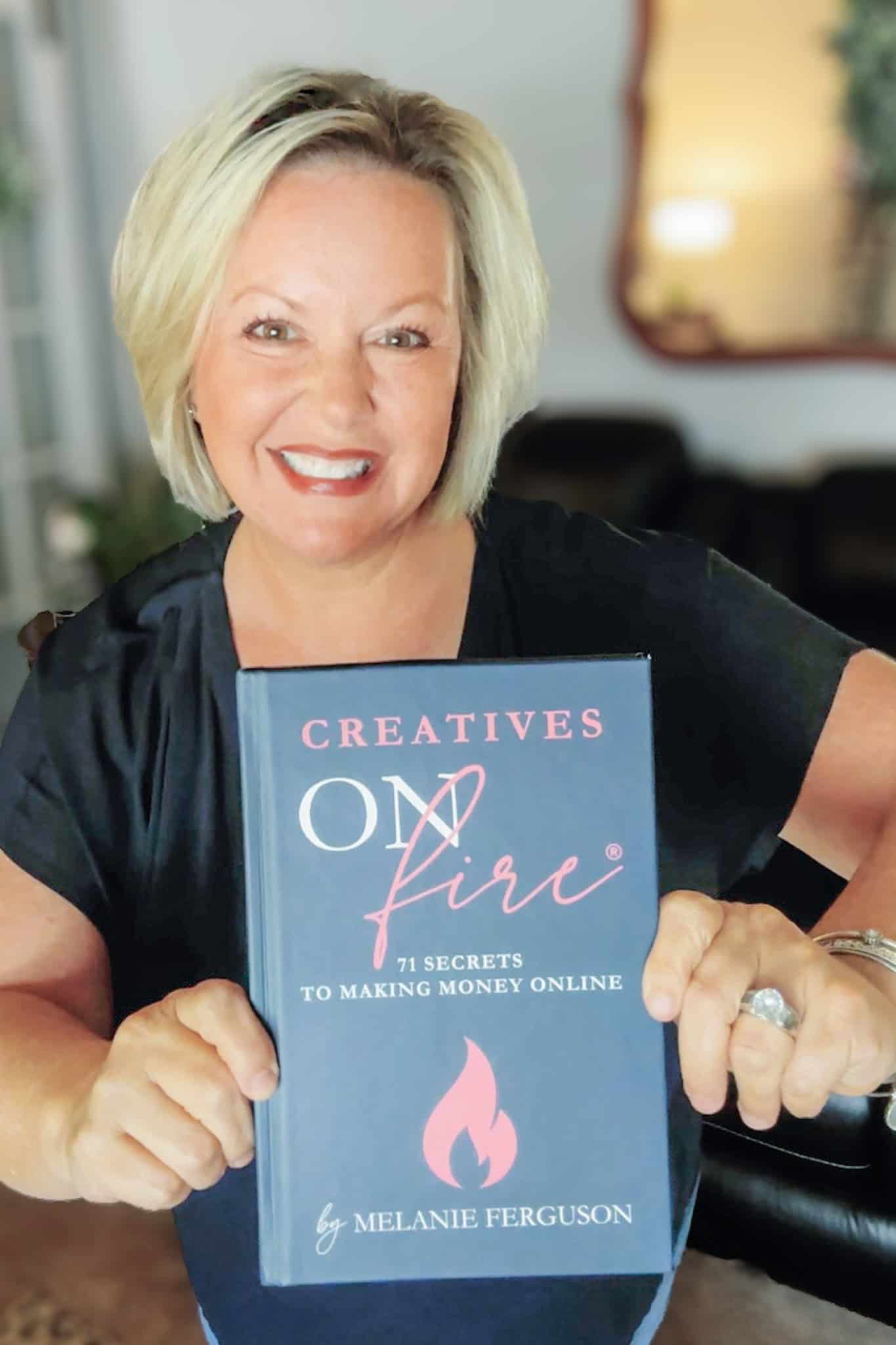melanie ferguson with book creatives on fire